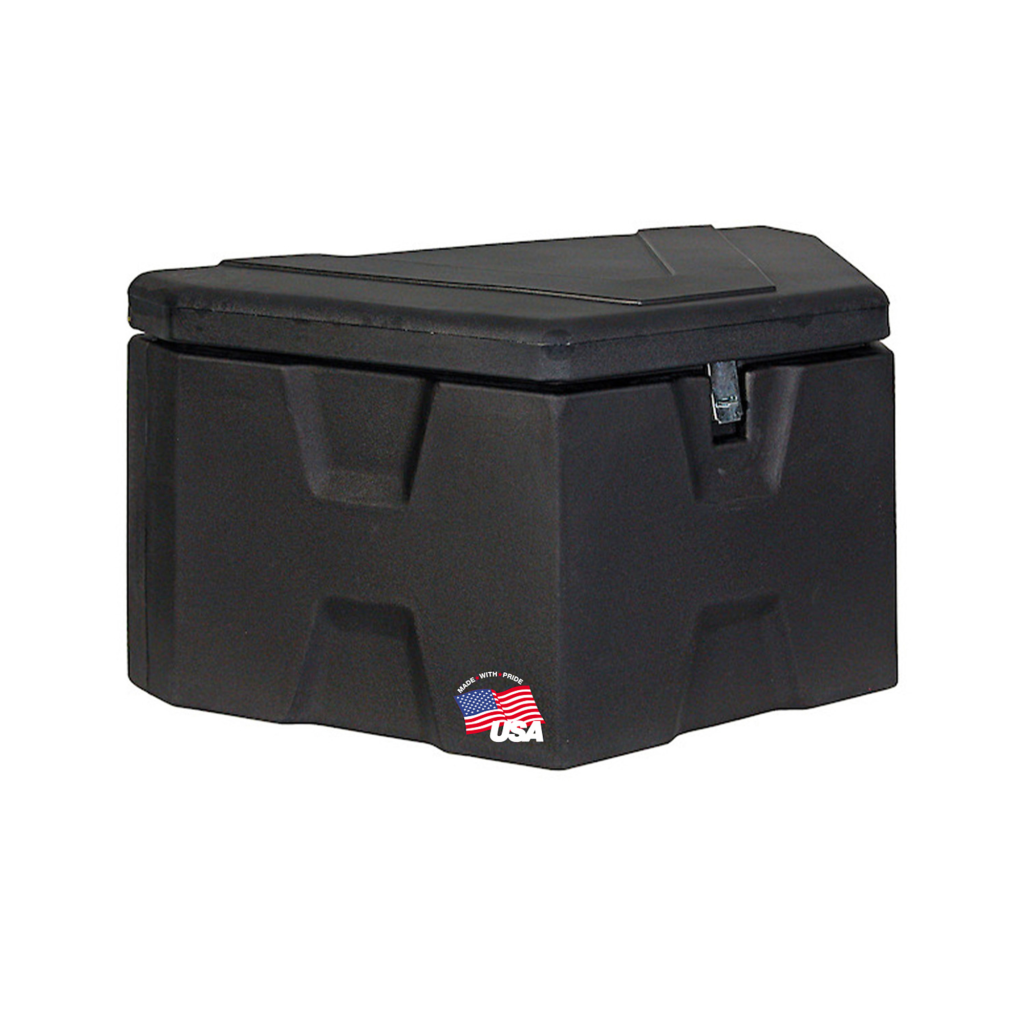 Buyers Products, 36in. Wide Poly Trailer Tongue Truck Tool Job Storage Box, Width 36 in, Material Polyethylene, Color Finish Matte Black, Model# 1701680